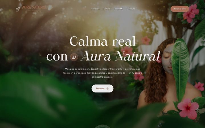 Screenshot of auranaturalbienestar.com