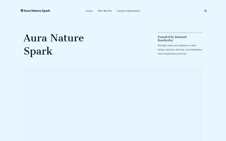 Screenshot of auranaturespark.com