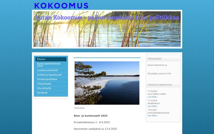 Screenshot of aurankokoomus.net