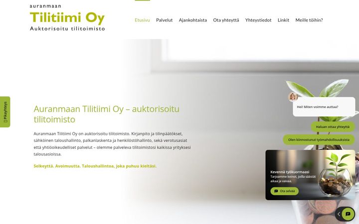 Ekrano kopija auranmaantilitiimi.fi