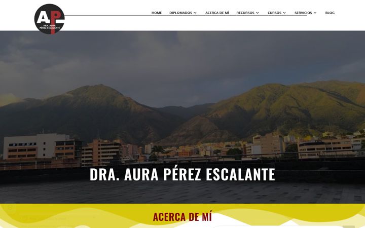 Screenshot του auraperezescalante.com