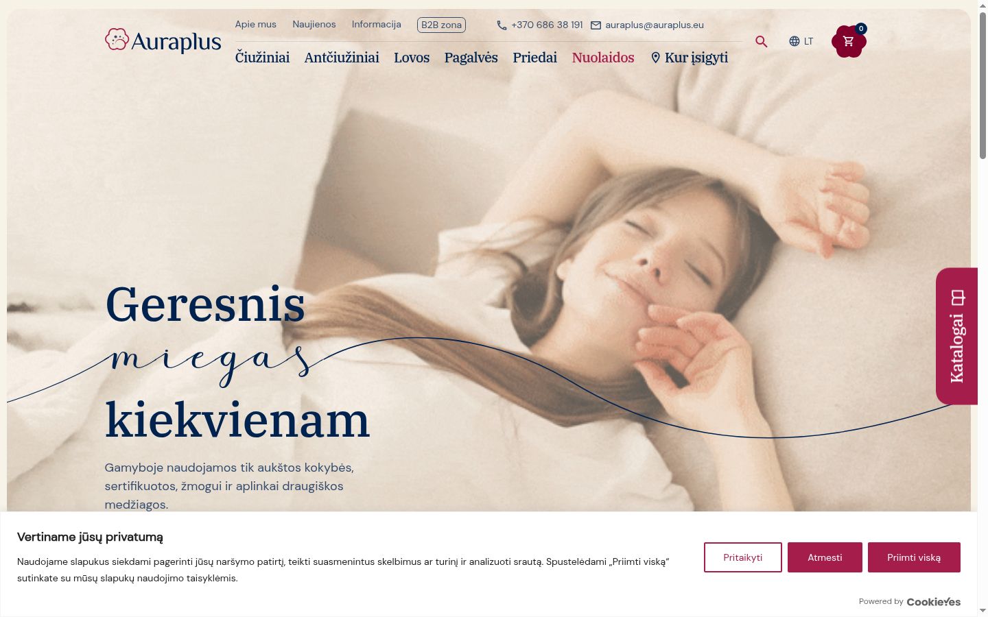 Ekraanipilt nõusolekubännerist, mida näidati enne mis tahes suhtlust