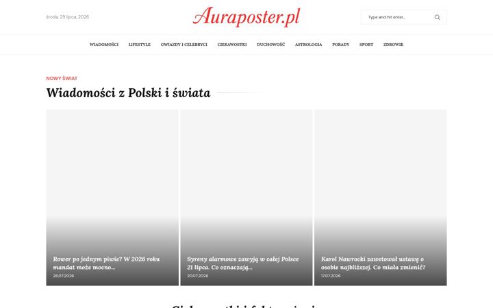 Screenshot of auraposter.pl