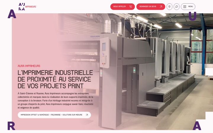 Screenshot of auraprint-x.fr