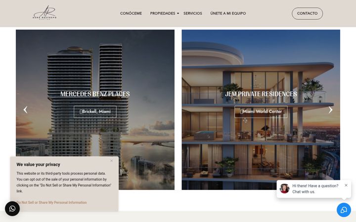 Screenshot of aurarestrepo.com
