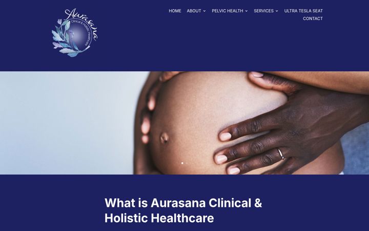 Screenshot of aurasanahealthcare.co.uk