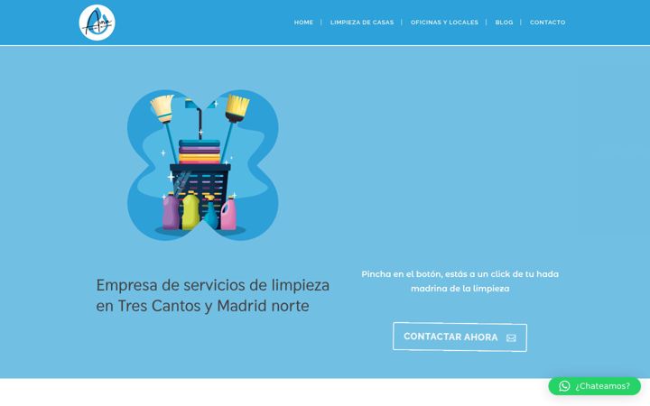Screenshot of auraserviciosdelimpieza.com