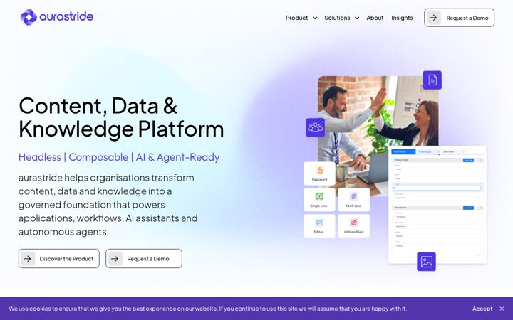 Screenshot of aurastride.com