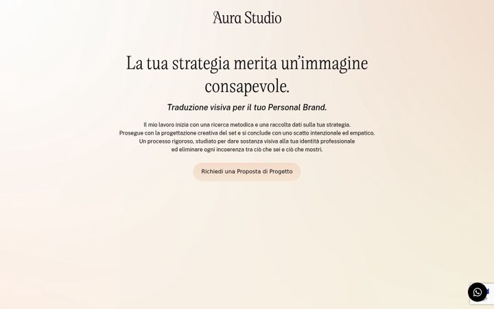 Screenshot van aurastudio.it