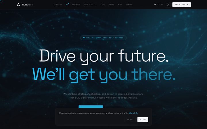 Screenshot of auratech.cat