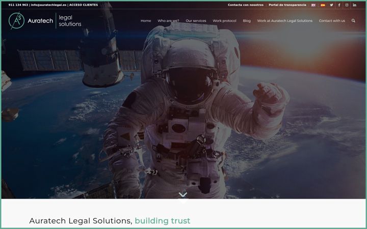 Screenshot of auratechlegal.es