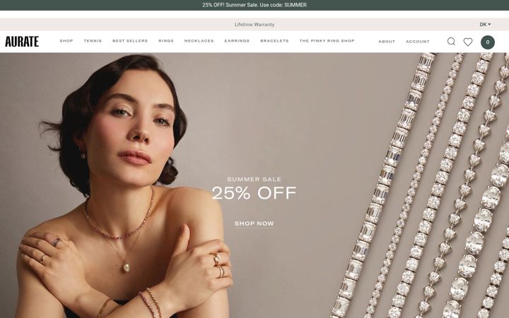 Screenshot di auratenewyork.com