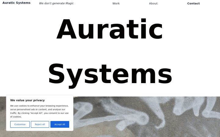 Screenshot of auraticsystems.com