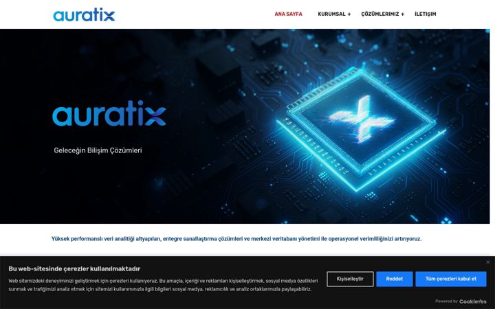 Snimka zaslona za auratix.com