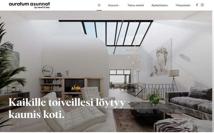 Snimka zaslona za auratumasunnot.fi