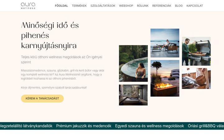 Screenshot of aurawellness.hu