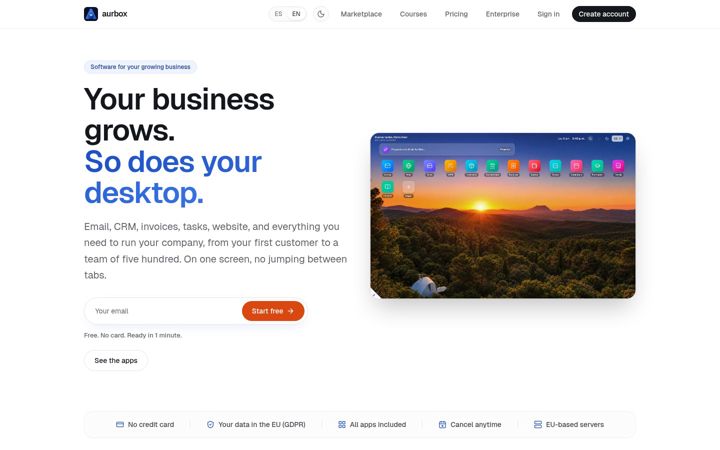 Screenshot of aurbox.com