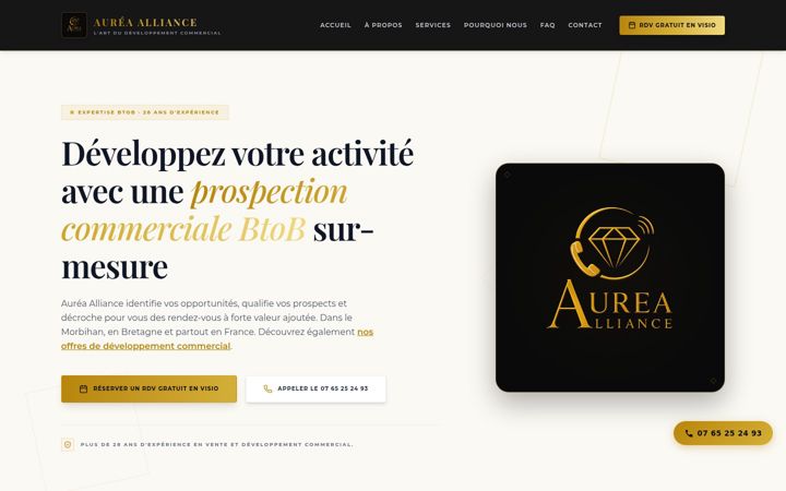 Screenshot of aurea-alliance.com