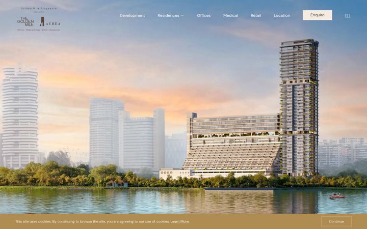 Screenshot of aurea.com.sg
