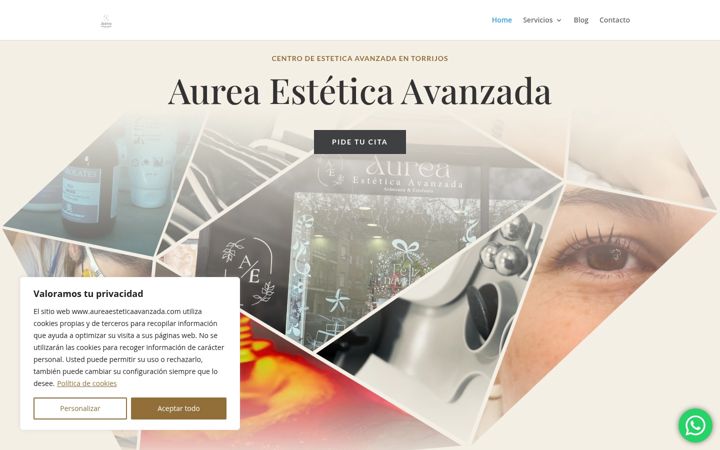 Skjermbilde av aureaesteticaavanzada.com