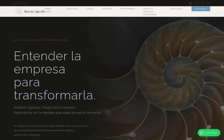 Screenshot of aureaexperts.com