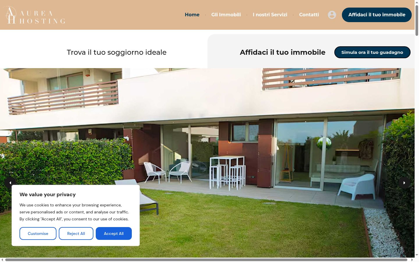 Captură de ecran a bannerului de consimțământ afișat înainte de orice interacțiune