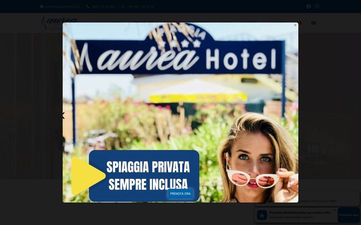 Screenshot von aureahoteltortoreto.it