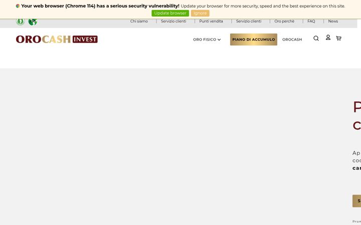 Screenshot von aureainvest.it