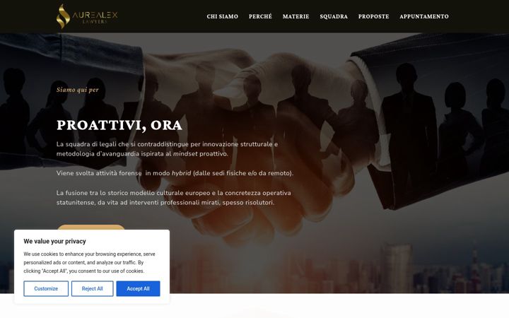 Screenshot of aurealex.it