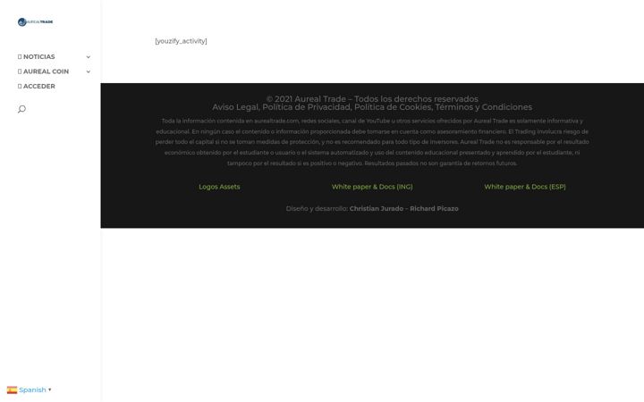 Snímek obrazovky aurealtrade.com
