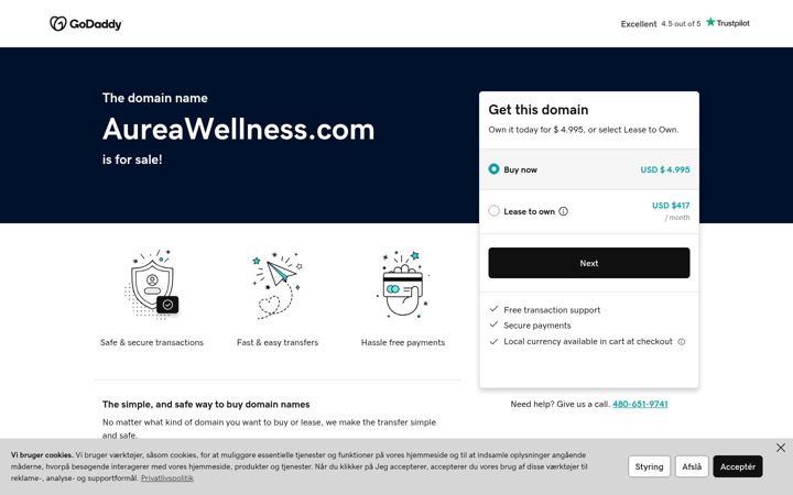 Screenshot of aureawellness.com