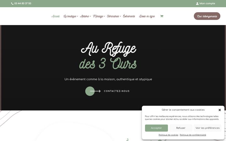 Captura de ecrã de aurefugedes3ours-evenements.fr