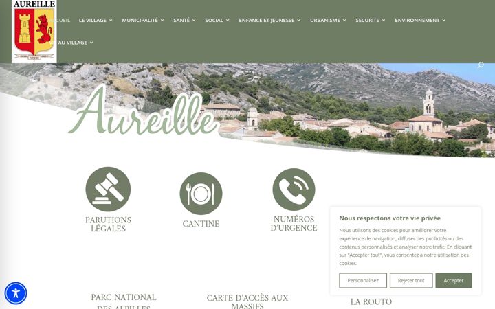 Screenshot of aureille13.fr