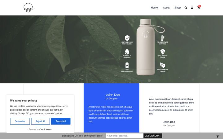 Snímek obrazovky aurelbottle.com