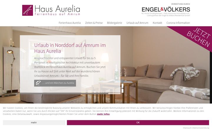 Screenshot of aurelia-amrum.de