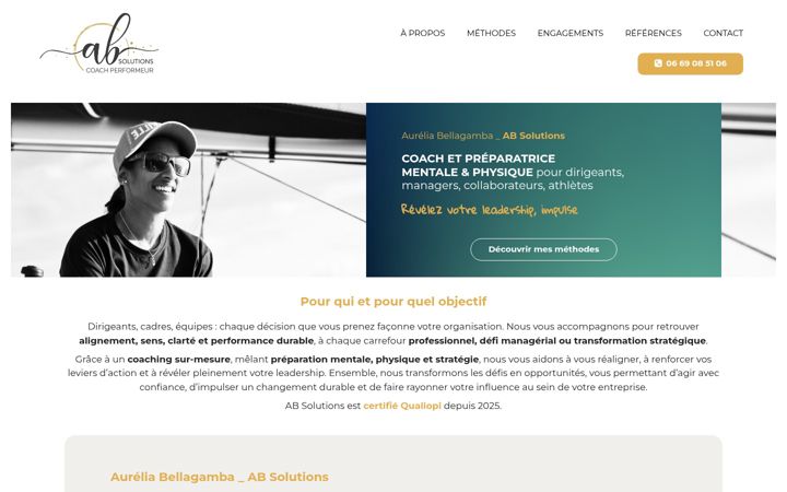 Screenshot of aurelia-bellagamba-solutions.fr