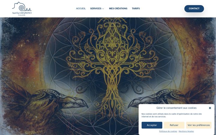 Screenshot of aurelia-graziano.com