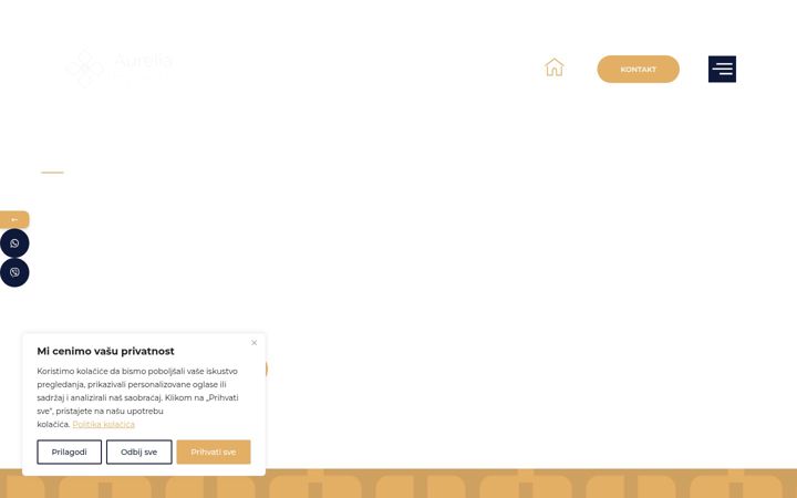 Screenshot of aureliaevents.rs