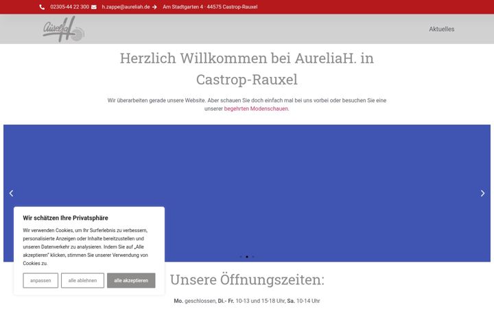 Screenshot of aureliah.de