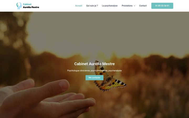 Screenshot of aureliamestre.fr