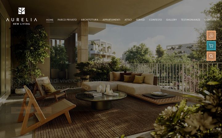Screenshot of aurelianewliving.com
