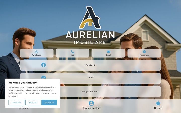 Screenshot of aurelianimobiliare.ro