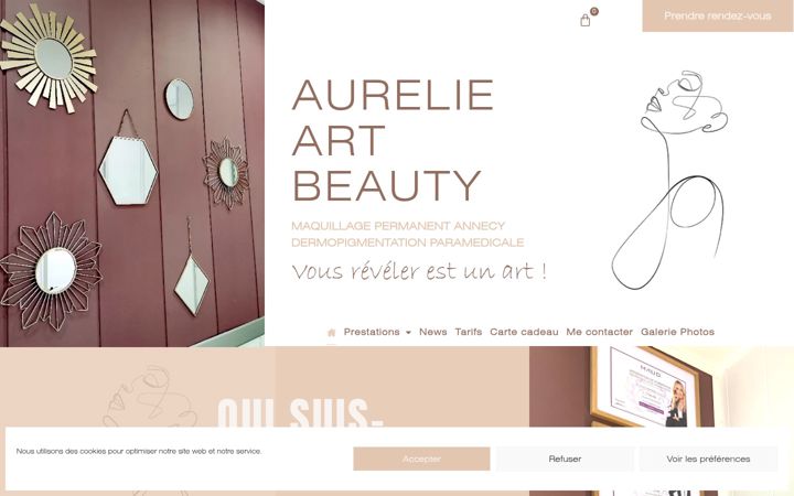 Screenshot of aurelie-art-beauty.com