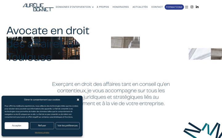 Captura de ecrã de aurelie-bonnet-avocats.fr