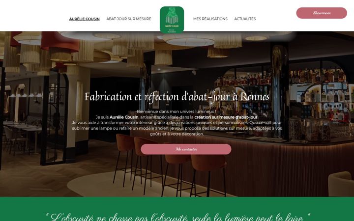 Screenshot of aurelie-cousin.com