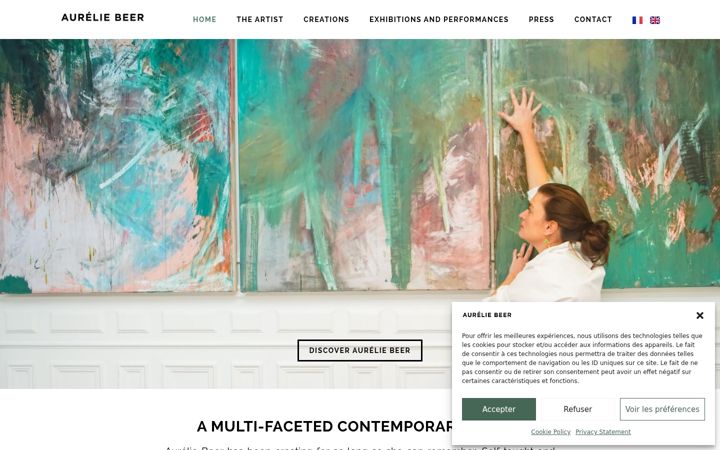 Screenshot of aureliebeer.art