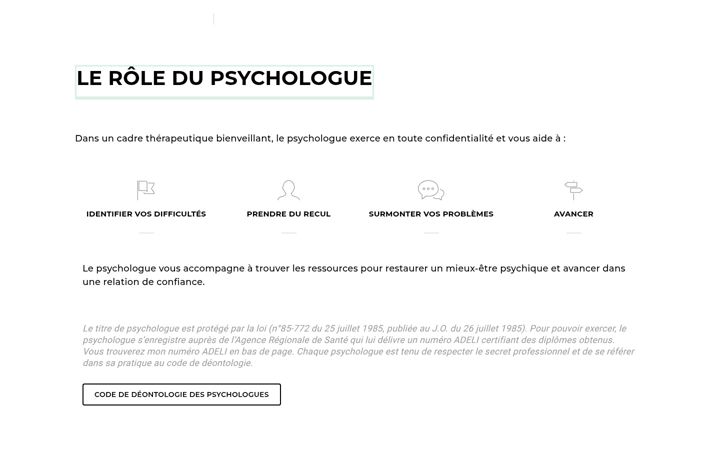 Kuvakaappaus sivustosta aureliebreton-psy.fr