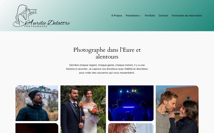 Screenshot of aureliedelattre-photographe.fr