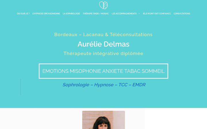Screenshot of aureliedelmas.com