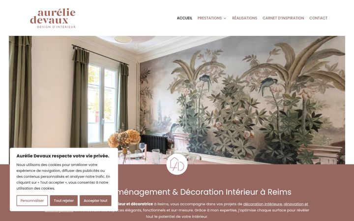 Screenshot of aureliedevaux.com